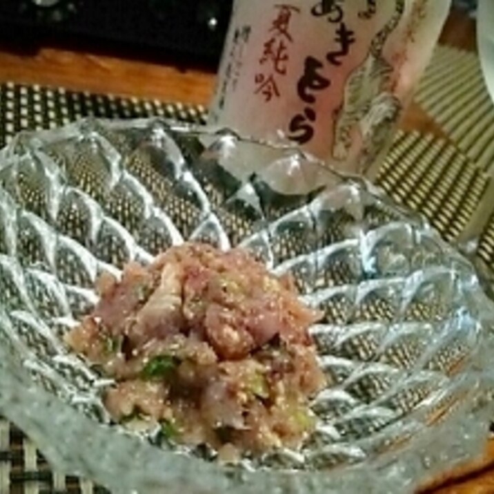 おうち居酒屋、カツオのなめろう